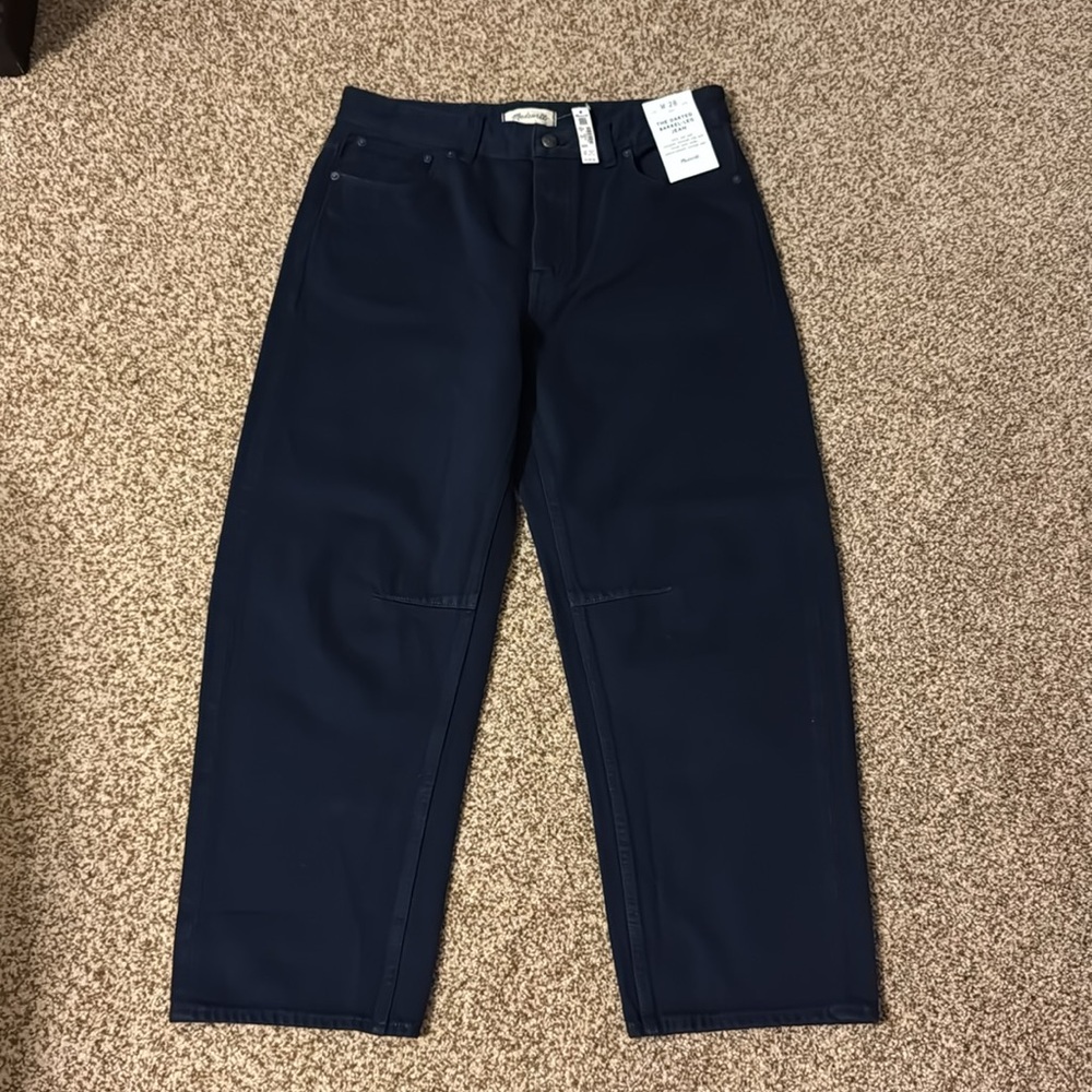 Madewell Darted Barrel Leg Jean